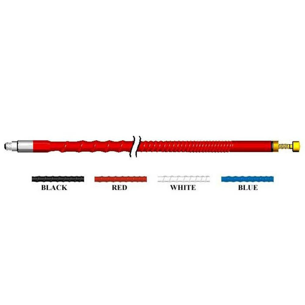 FIRESTIK - FS3-W 3 FOOT HEAVY DUTY 650 WATT TOP LOADED 5/8 WAVE CB ANTENNA WITH 3/8X24” THREADED BASE IN WHITE