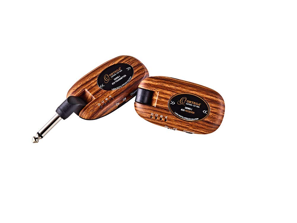 Complete Digital Wireless System for Acoustic & Electric Instruments - 2.4 GHz/ 4 Channel - Transmitter & Receiver - Walnut Design