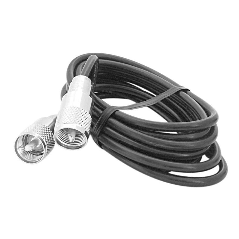 ACCESSORIES UNLIMITED - 18 FOOT RG58AU COAX CABLE WITH SOLDERED PL259 CONNECTORS ON EACH END