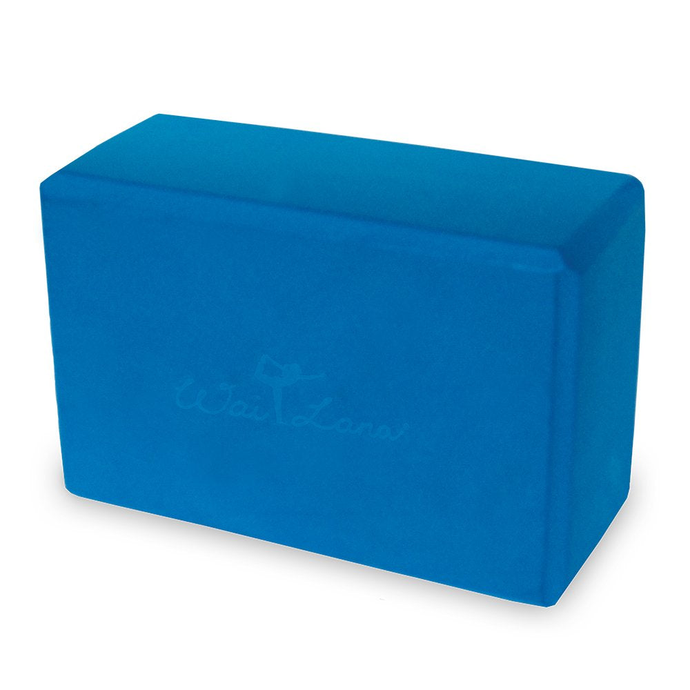 Foam Yoga Block, 3-inch, Blue