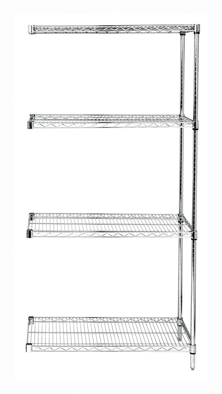 Wire 5 Shelf ADD-ON KIT Chrome 63in