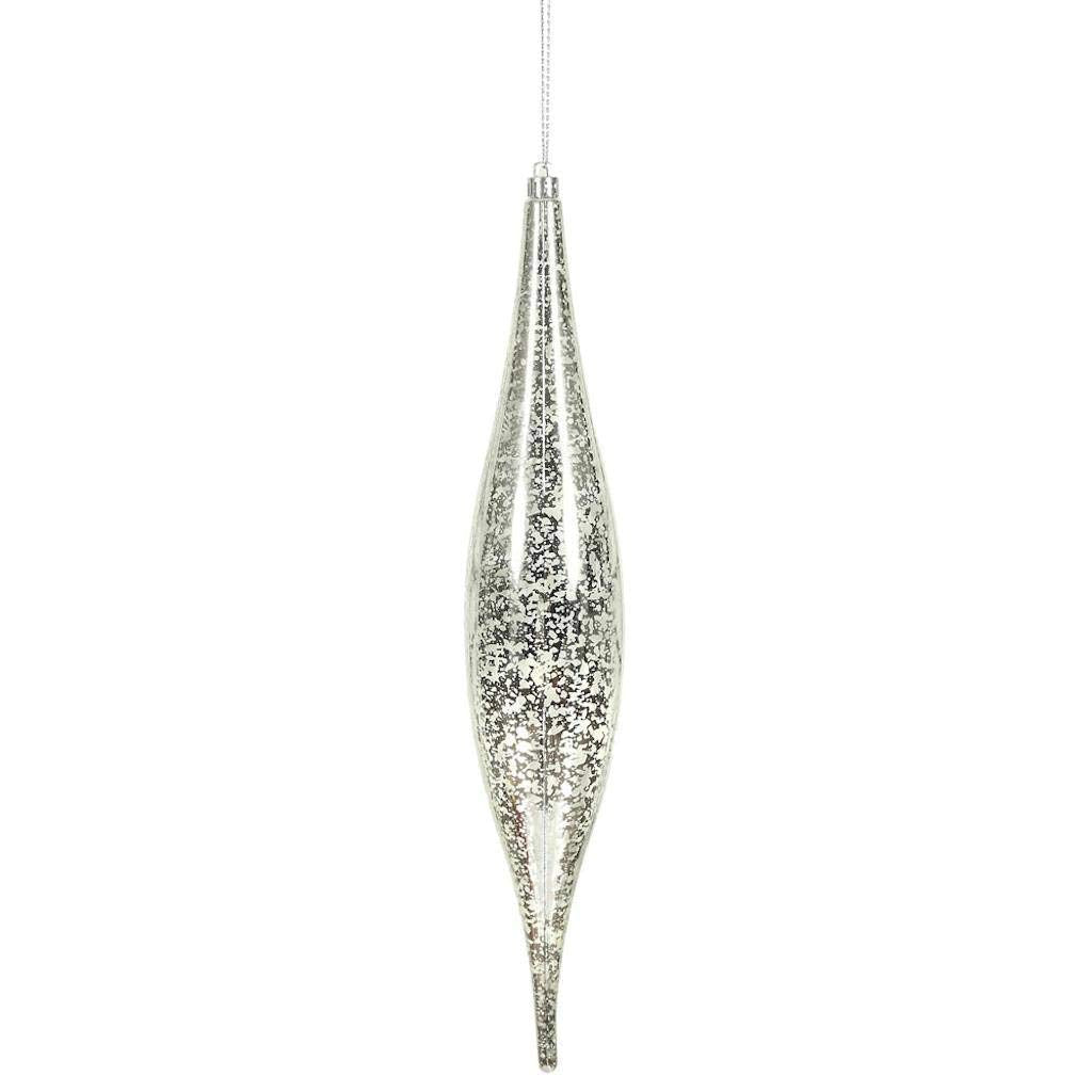 Casafoyer 13” Silver Mercury Rain Drop 2/Bg - (Pack Of 2)