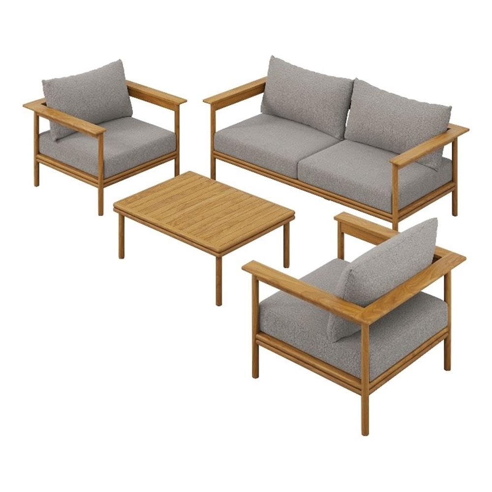 Wren 4-Piece Outdoor Patio Teak Wood Furniture Set by Modway
