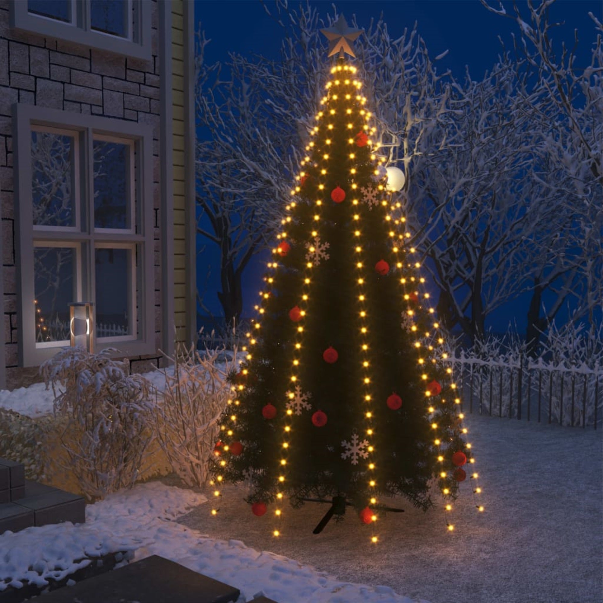 Vidaxl Christmas Tree Net Lights With 300 Leds 118.1'