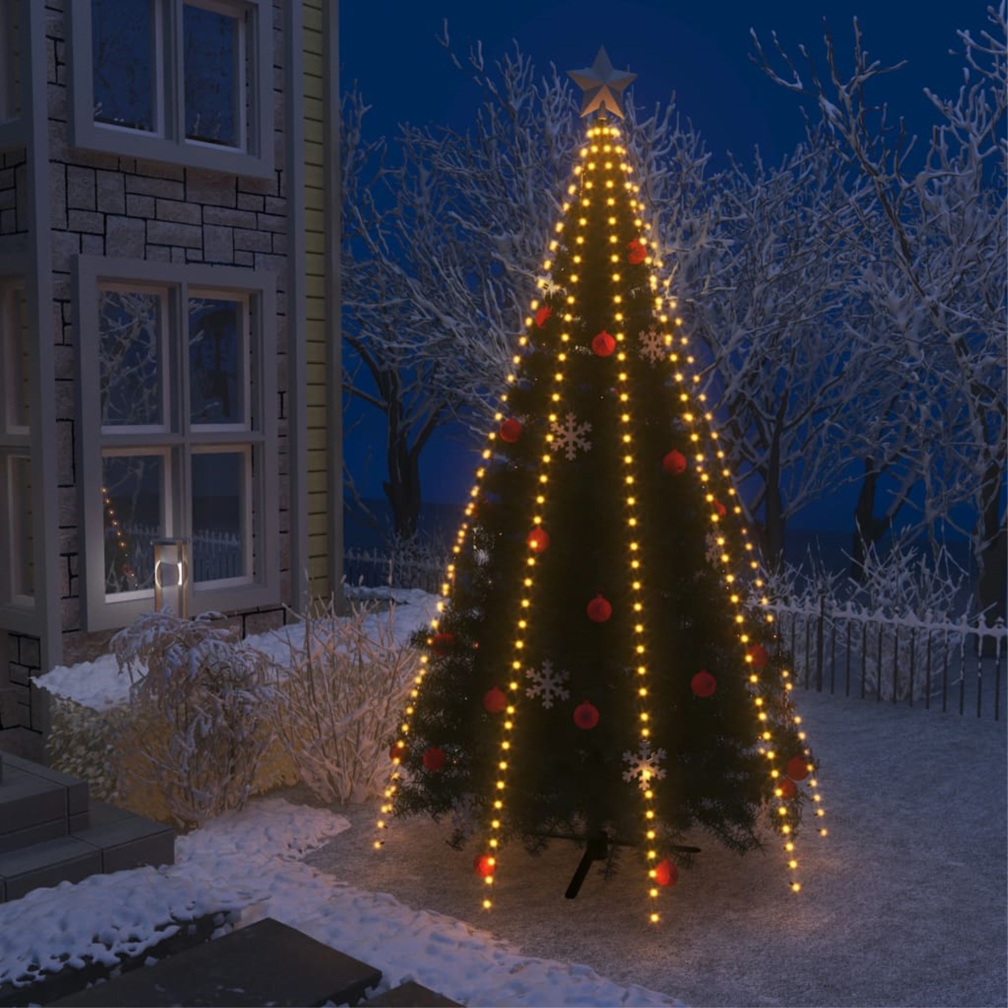 Vidaxl Christmas Tree Net Lights With 400 Leds 157.5'