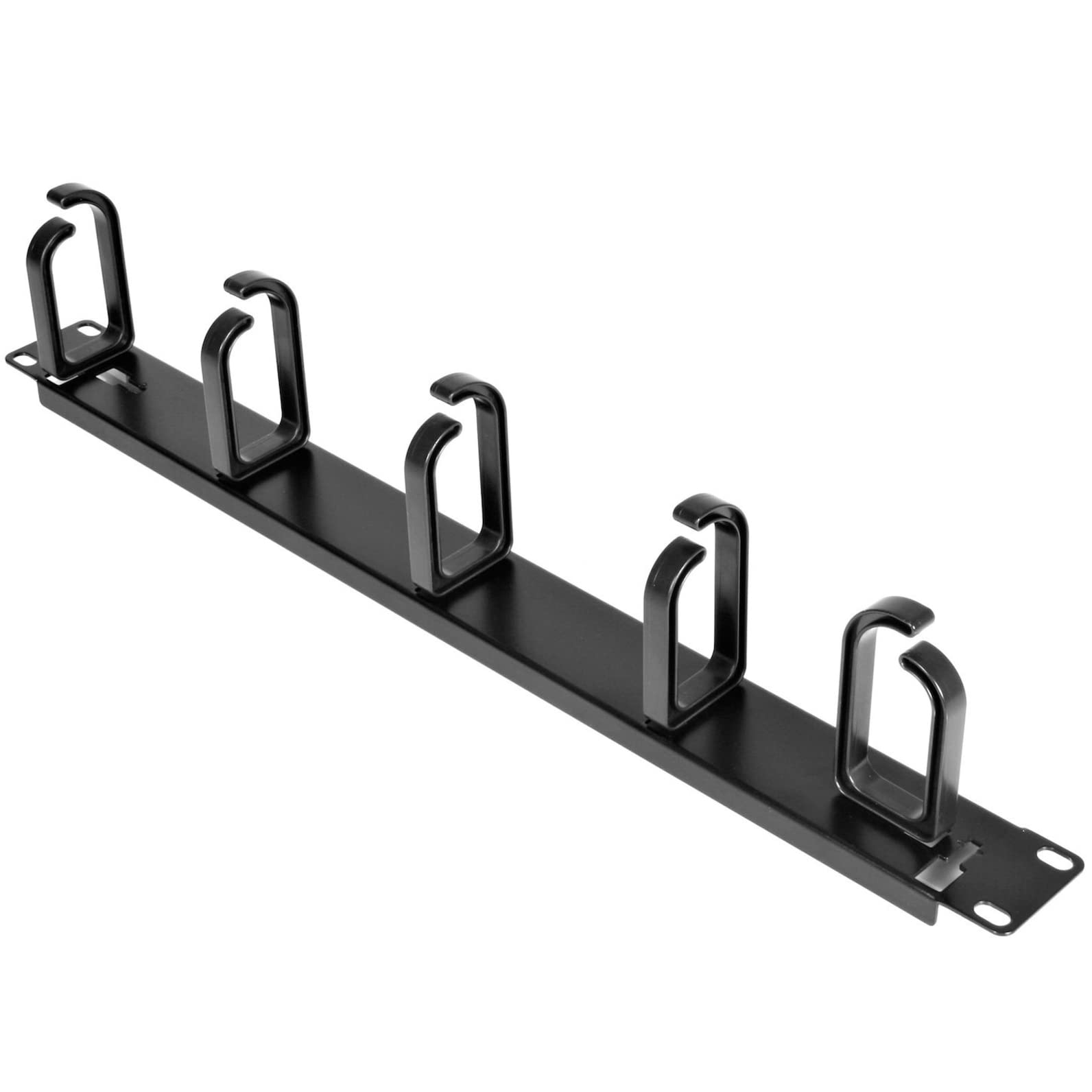 1U 19IN HORIZONTAL RACK CABLE MANAGEMENT PANEL
