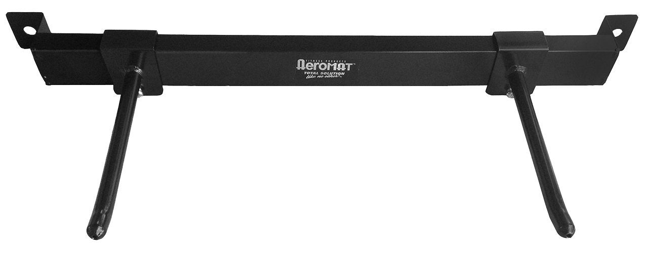 Adjustable workout mat hanging rack-Black