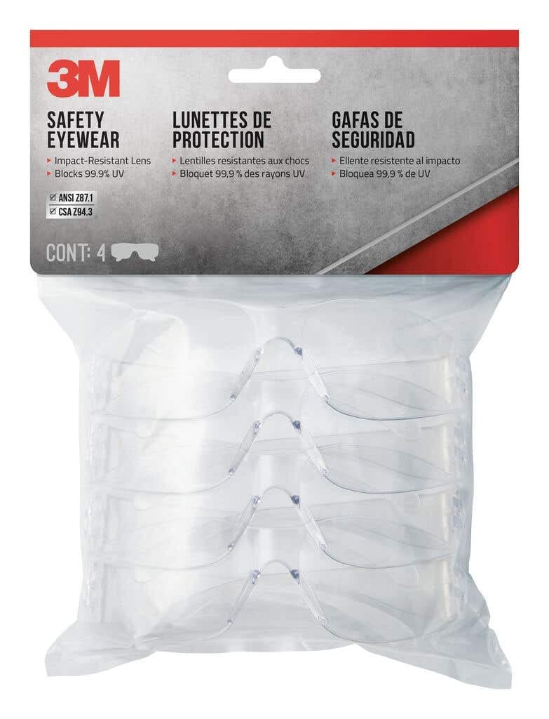 SAFTY GLS INDOOR CLR 4PK(Pack of 1)