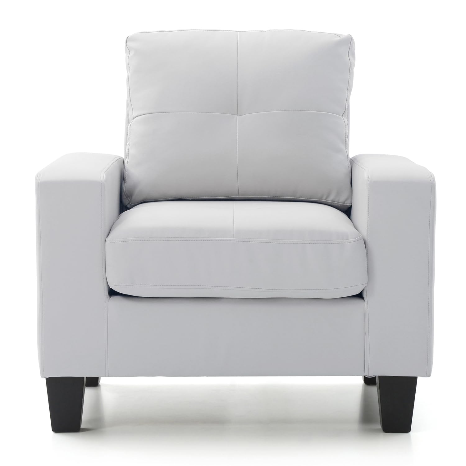 Newbury White Removable Cushions Accent Chair