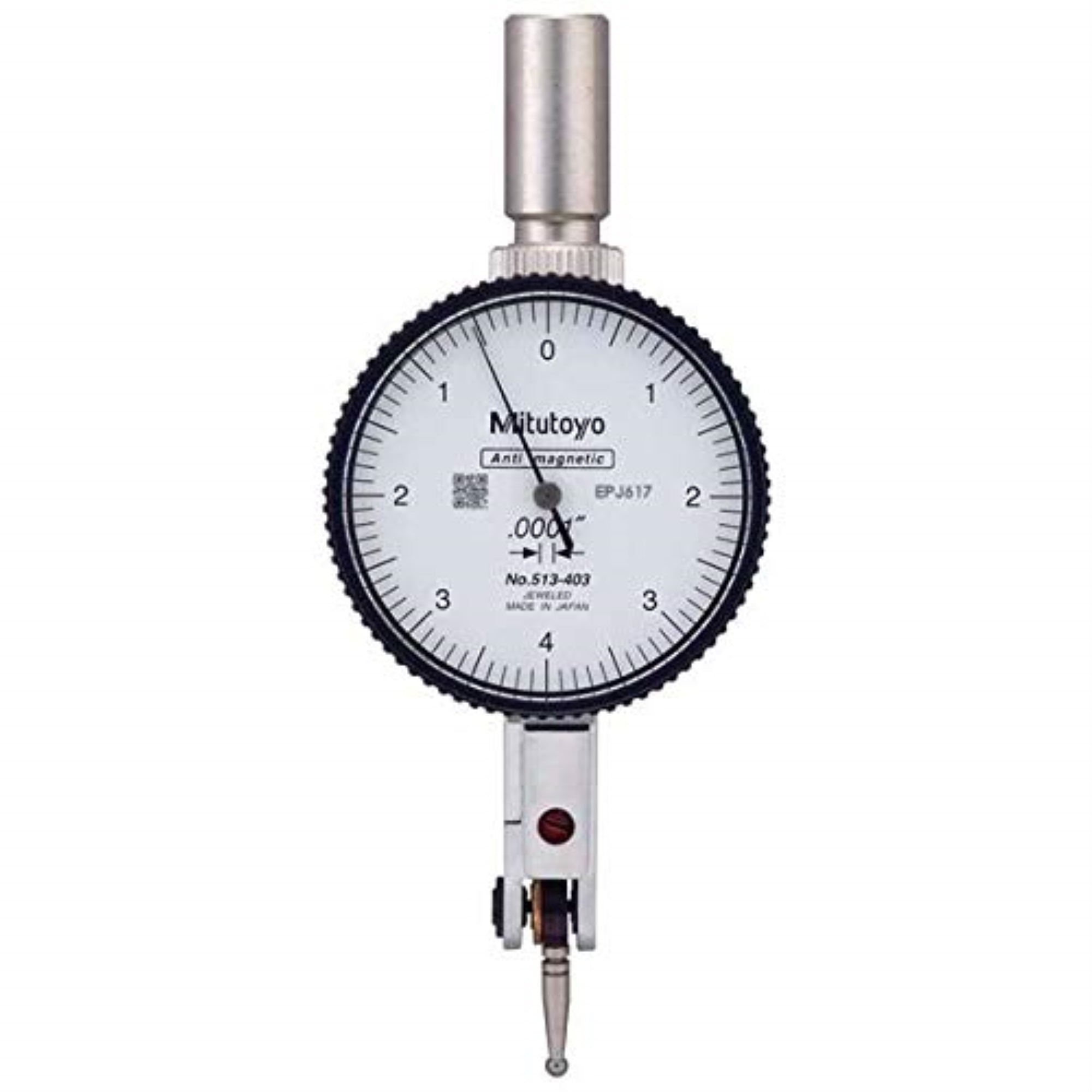Mitutoyo 513-403-10E .008' Travel 'Quick Set' Horizontal Dial Test Indicator