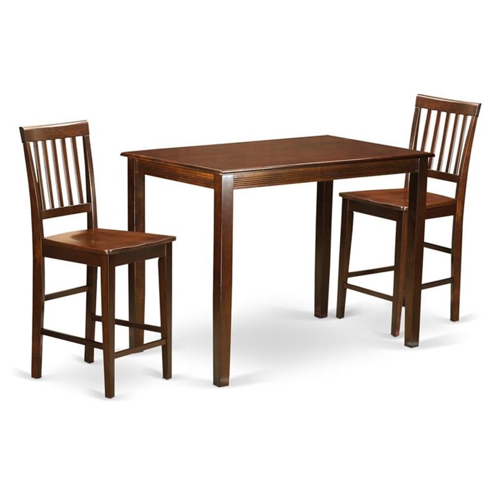 3  Pc  counter  height  Table  and  chair  set  -  high  Table  and  2  counter  height  Chairs.