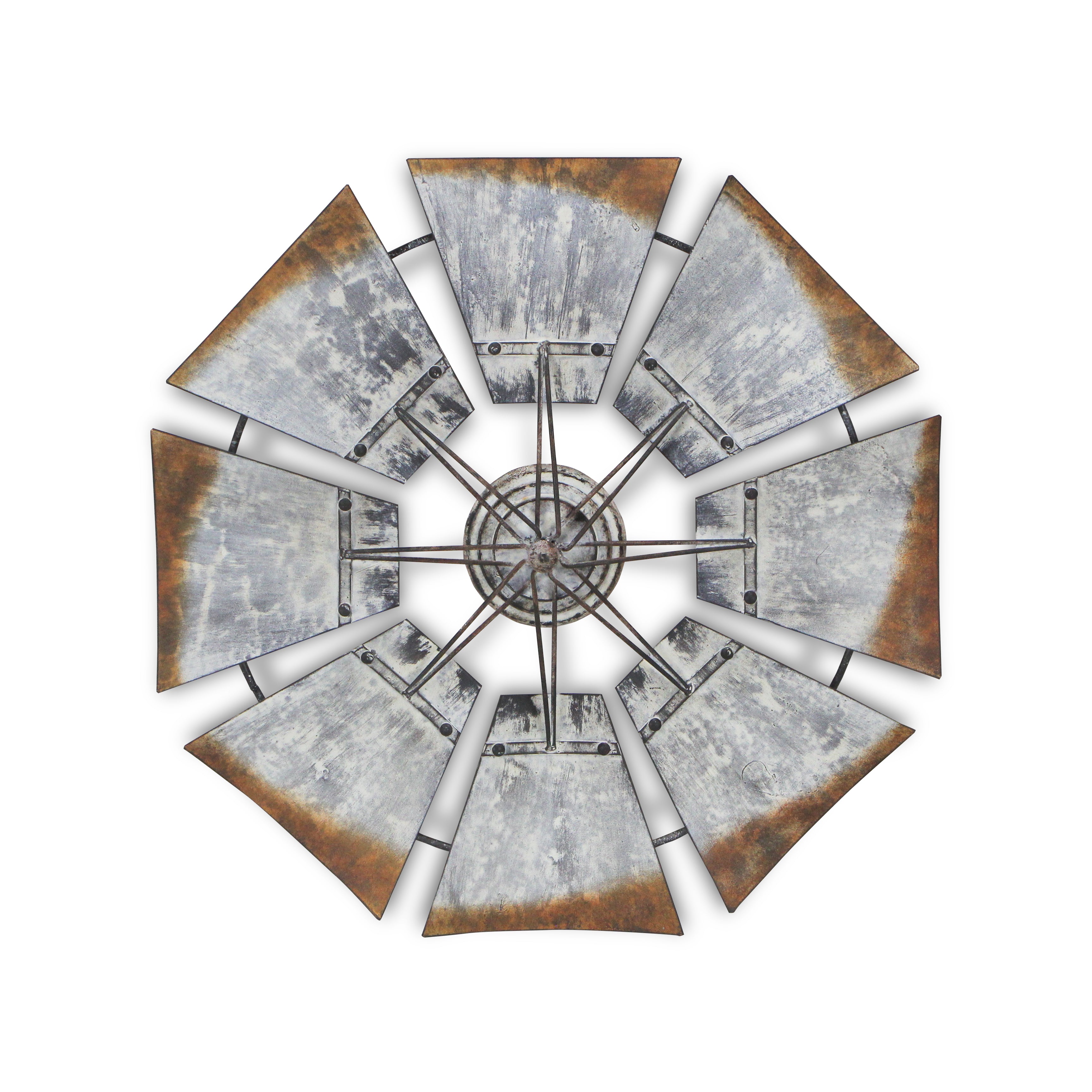 Hayes Metal Windmill Wall Dcor