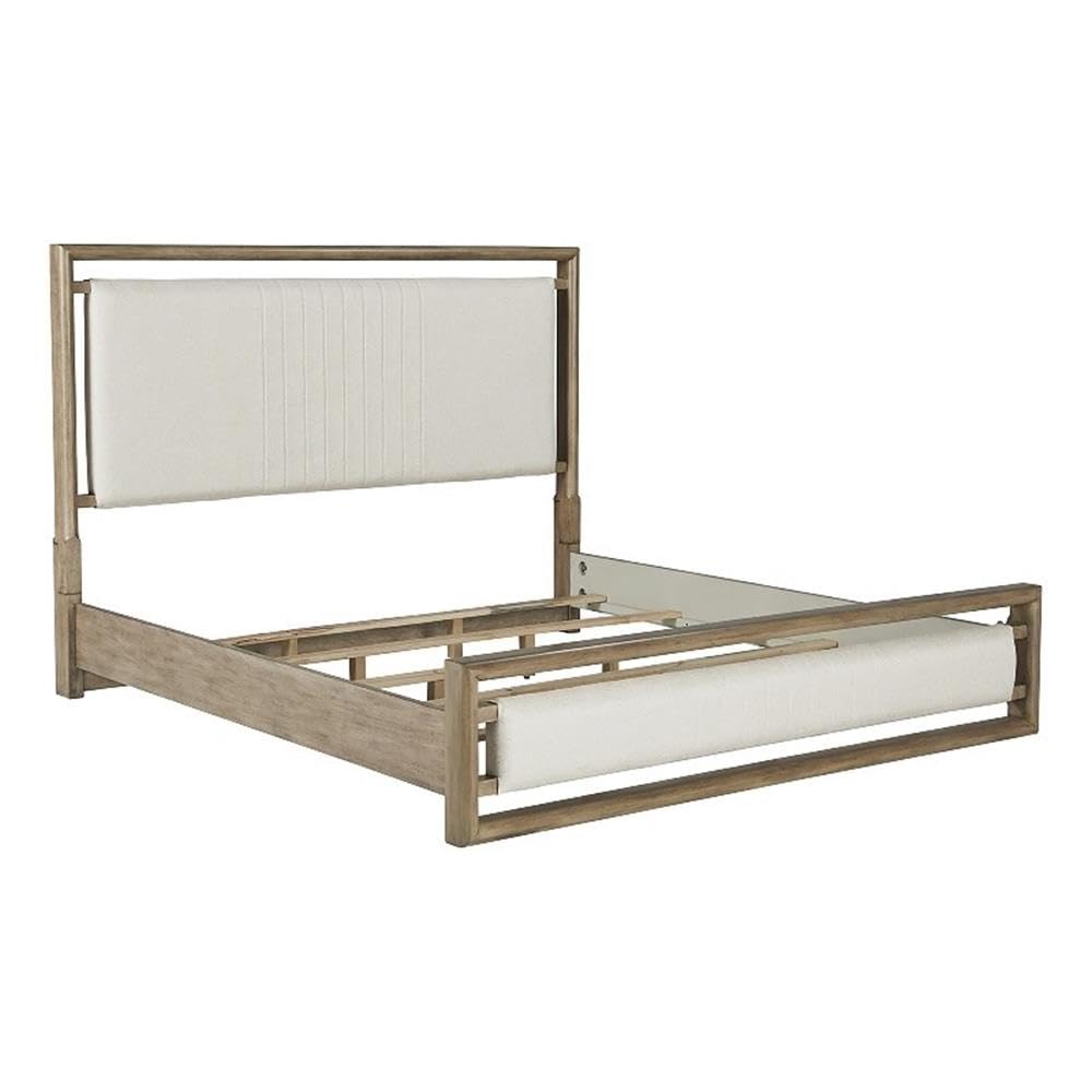 Arlington Queen Upholstered Panel Bed - Nutmeg