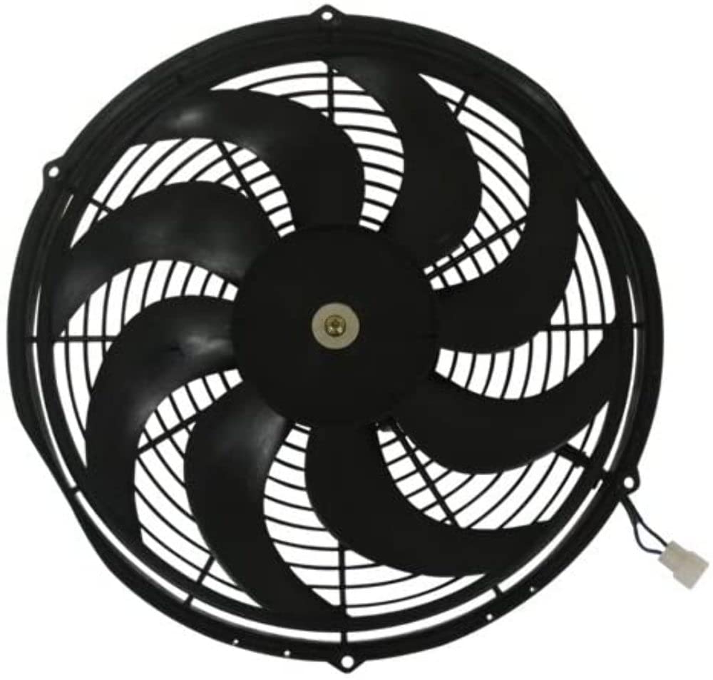 CFR Performance 16-Inch High Performance Electric Radiator Cooling Fan - Curved Blade
