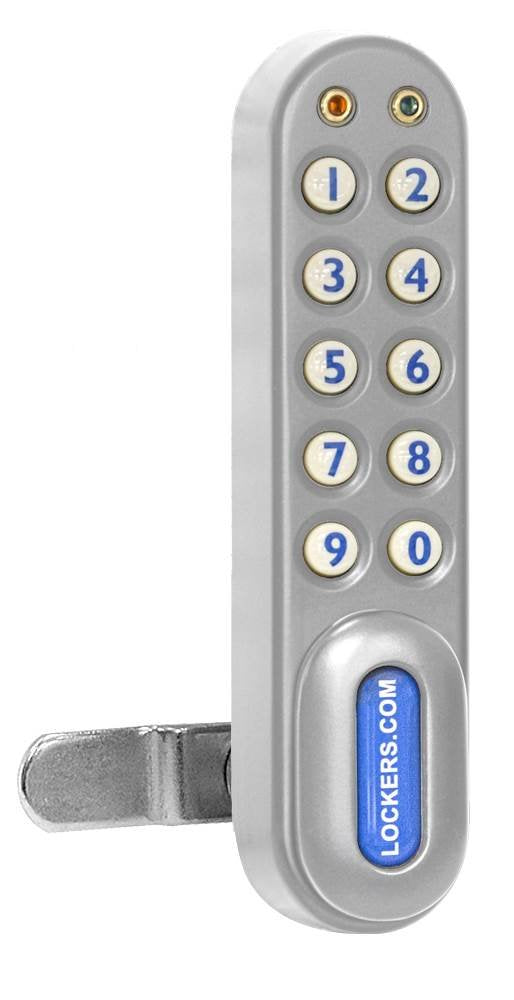 Electronic Lock - for Designer Wood Locker Door - Silver