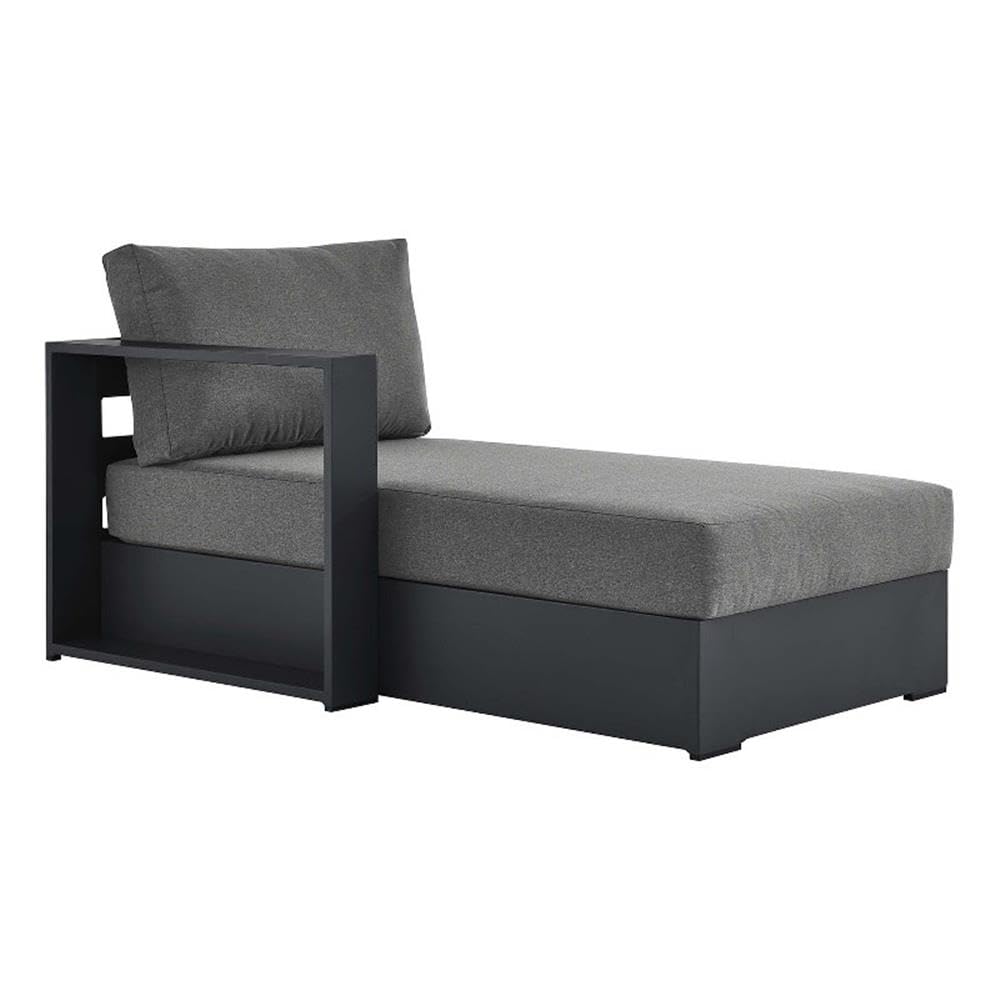Tahoe Outdoor Patio Powder-Coated Aluminum Modular Left-Facing Chaise Lounge