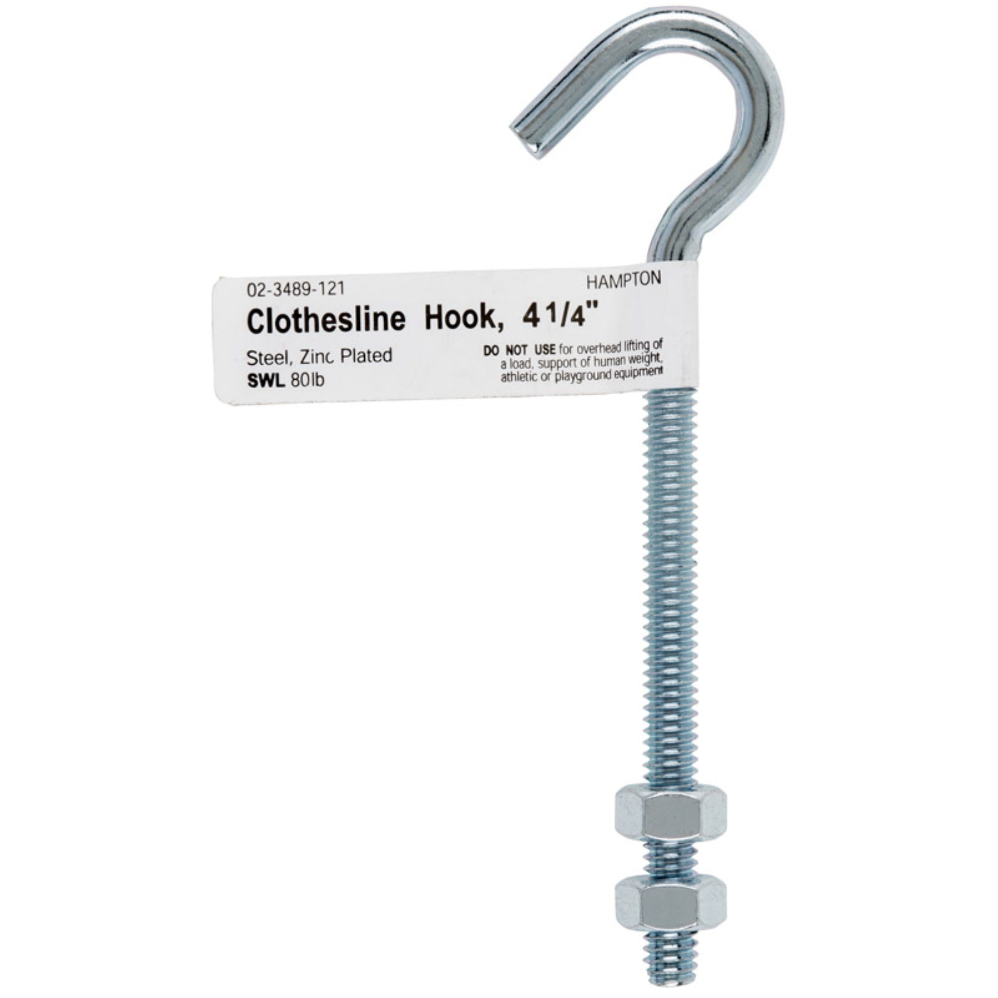 Hook Clothsln 1/4X4.25 (Pack Of 10)
