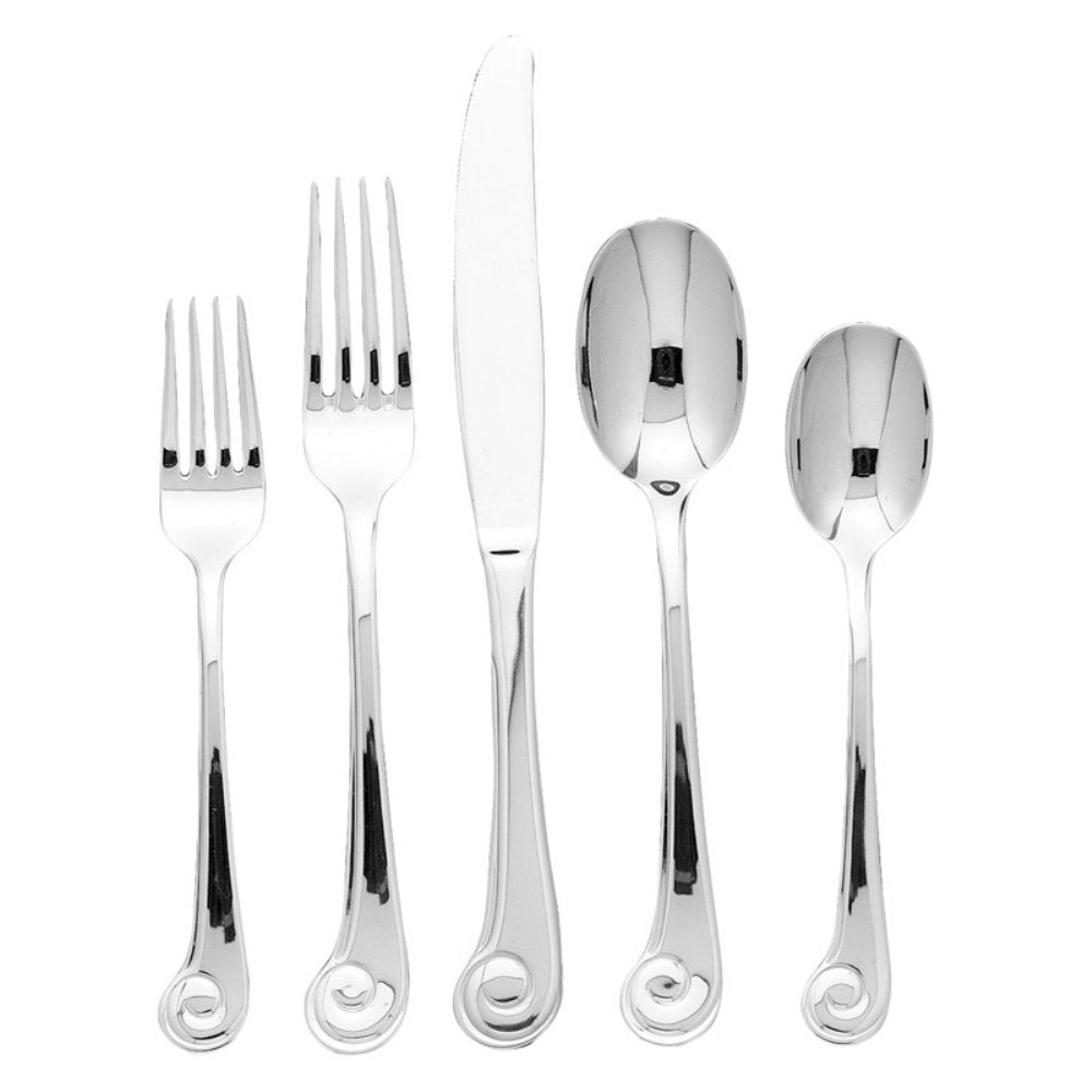 Sanibel Surf Stainless Steel Mirror Finish 20 pc Set