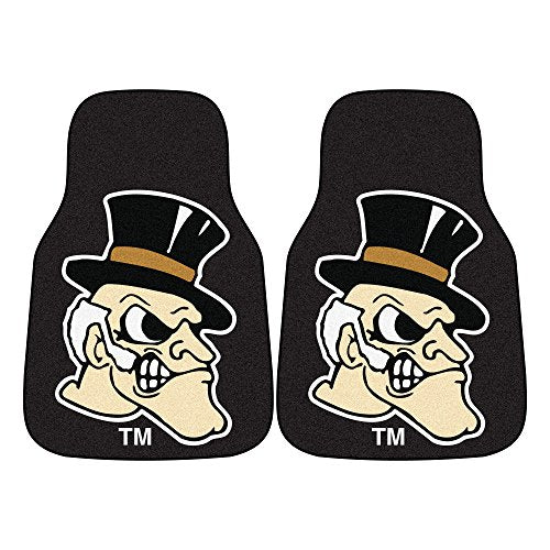 Fanmats 14128 Wake Forest University Carpet Car Mat Set, 2 Piece