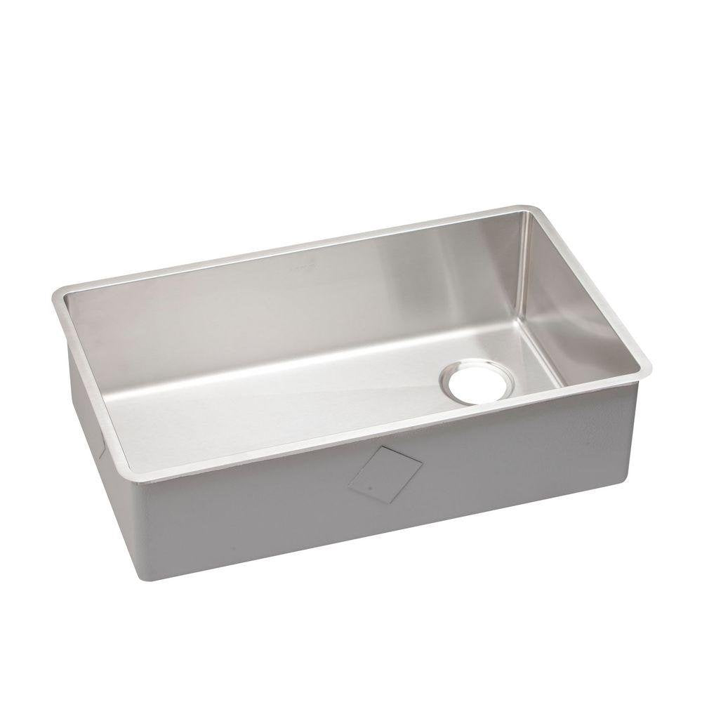 Elkay Ectru30179Rt Crosstown Single Bowl Undermount Stainless Steel Sink