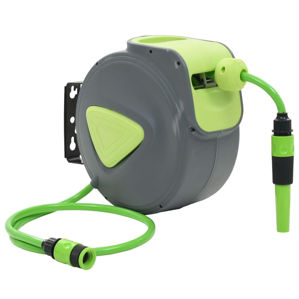 vidaXL Automatic Retractable Water Hose Reel Wall Mounted 32.8+3.3