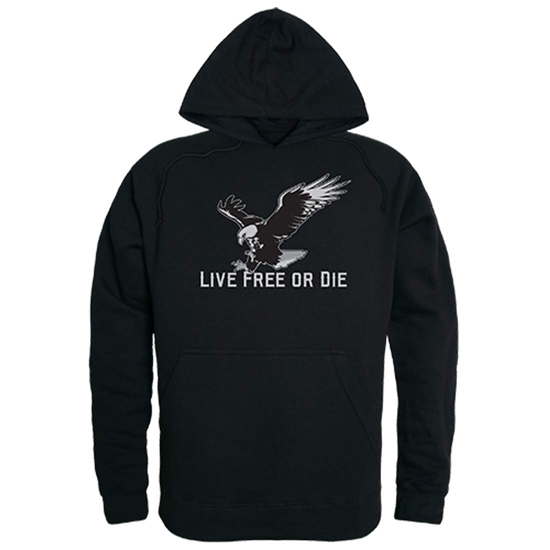 Graphic Pullover, Live Free, Black, S