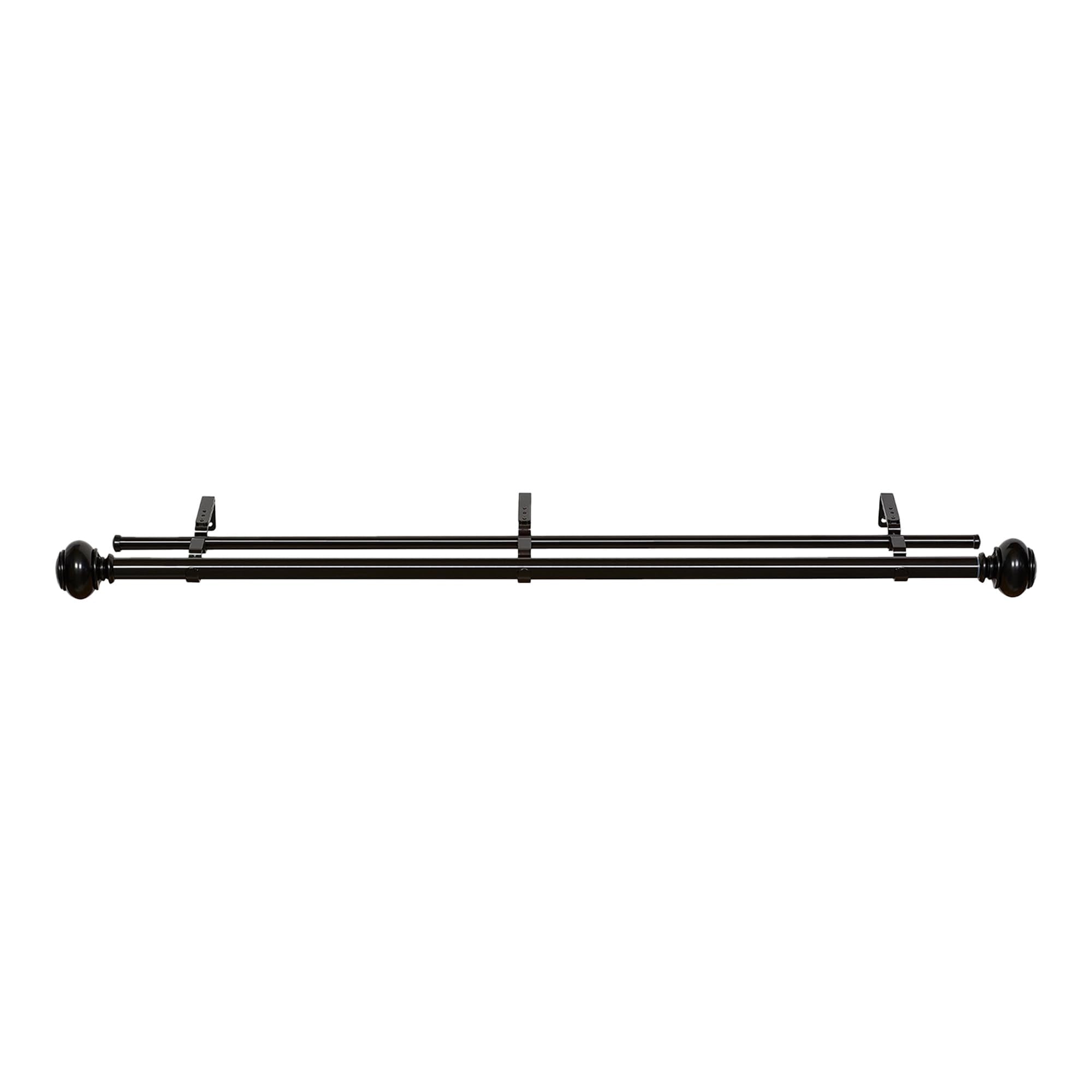 Buono II Decorative Double Rod & Finial Brenner 36-72