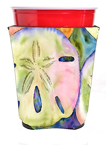 Carolines Treasures 8545Rsc Sand Dollar Red Solo Cup Beverage Insulator Hugger, Red Solo Cup, Multicolor