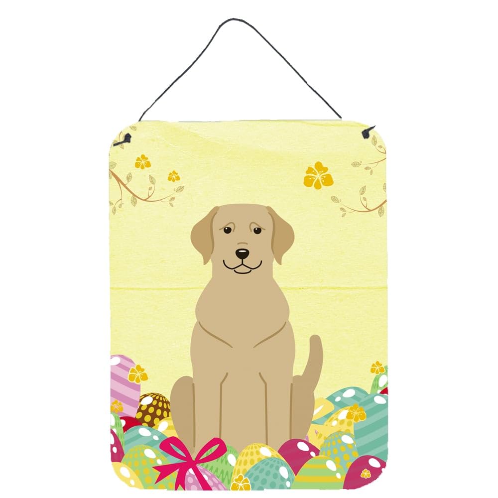 Easter Eggs Design with Dog Wall or Door Hanging Prints