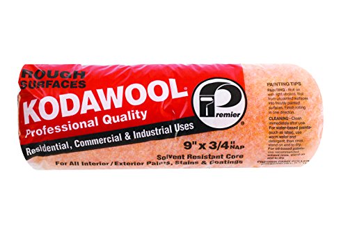 Premier 9 X 3/4 Nap Professional Roller Cover, Kodawool 9Kw2-75
