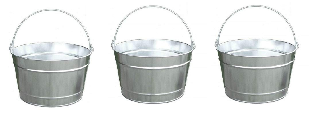 Witt Industries Galvanized Products 16 Quarts Pail (Pack of 3)