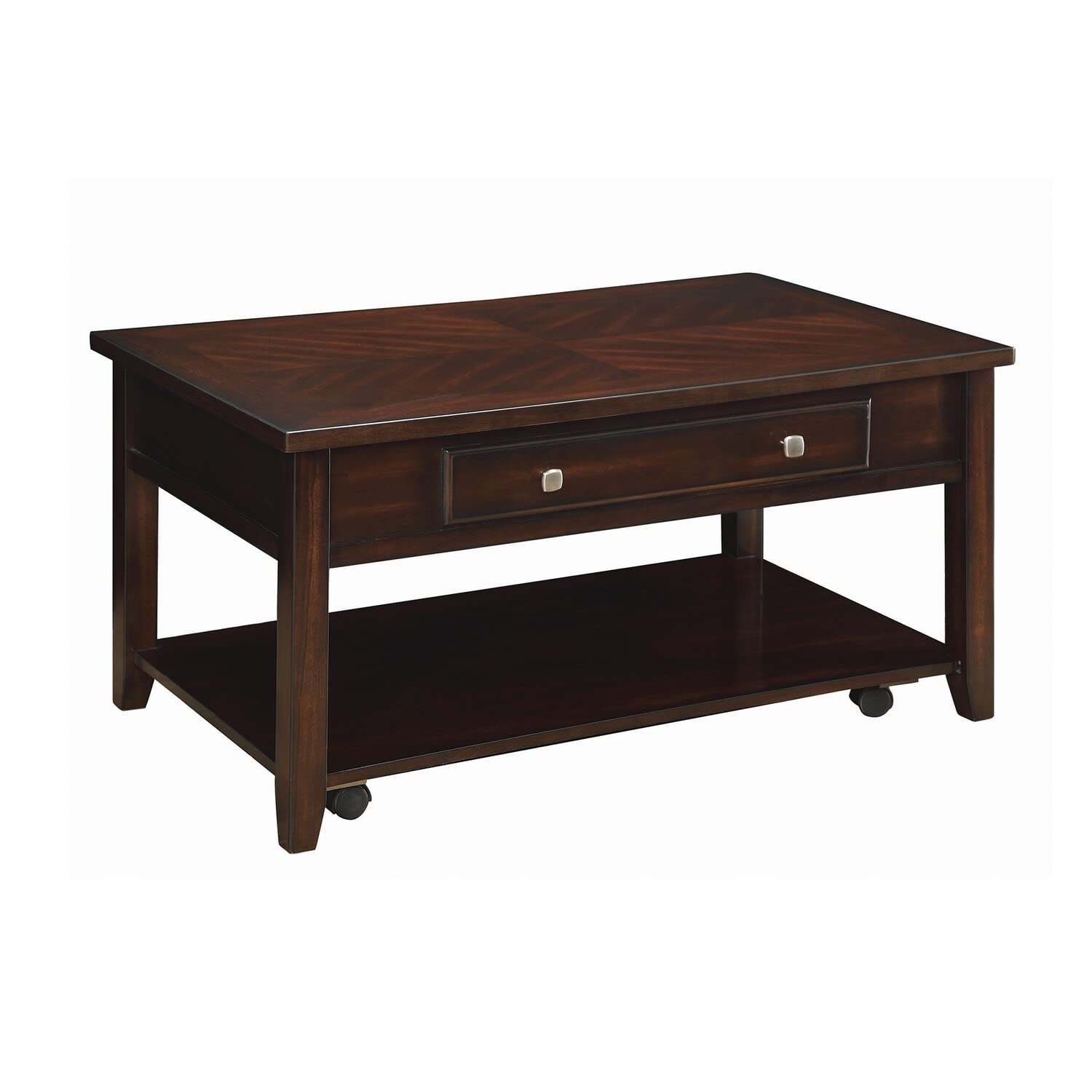Benjara Benzara Wooden Coffee Table With Lift Top, Brown,