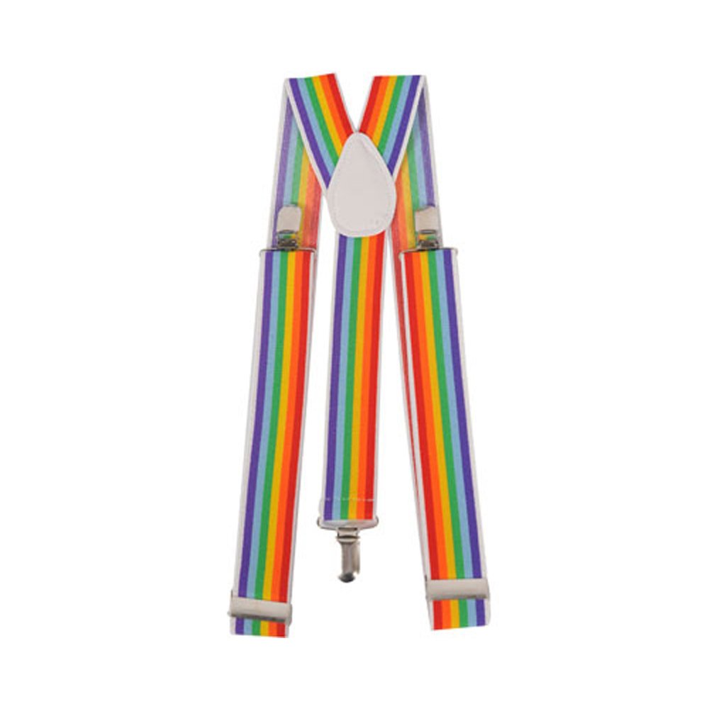 Wide Striped Suspenders