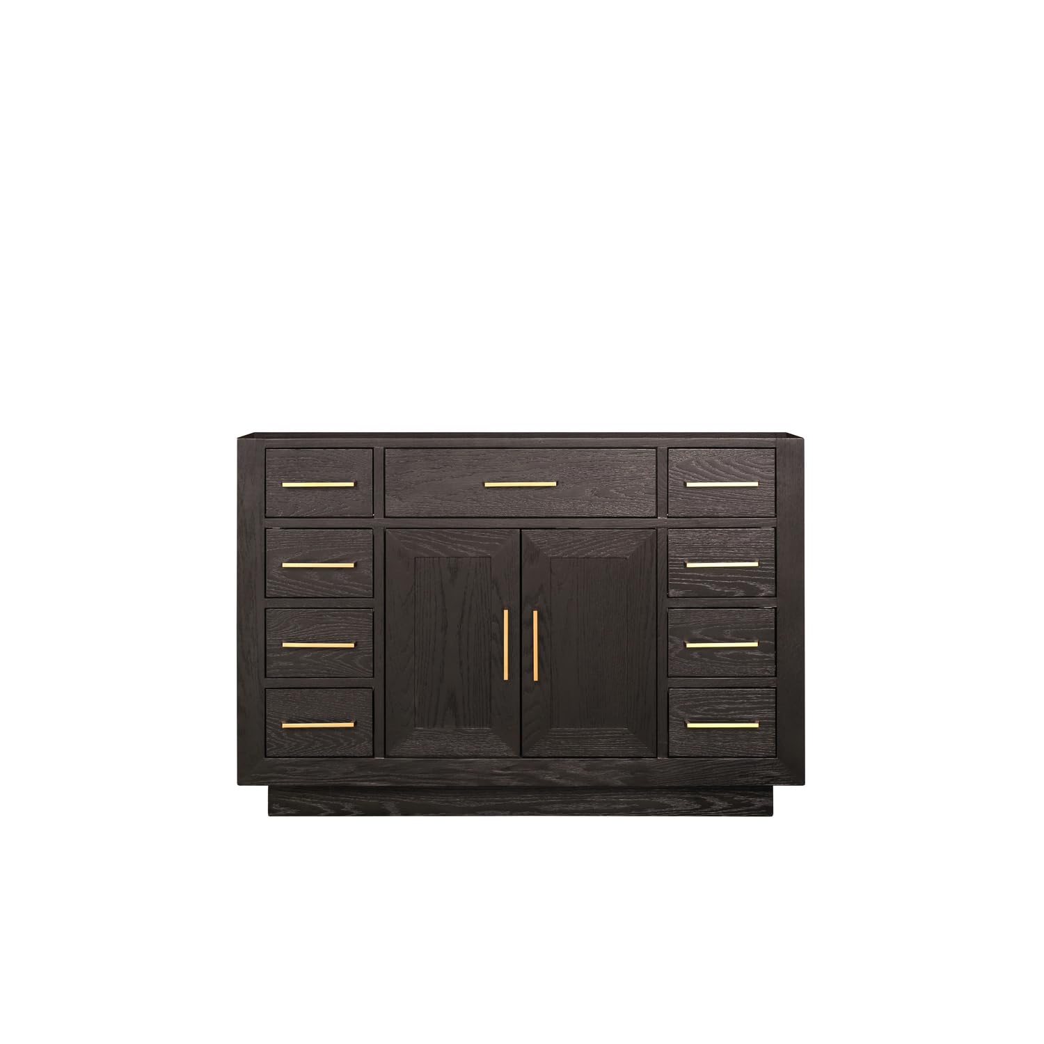 Abbey 48 in W x 22 in D Brown Oak Single Bath Vanity