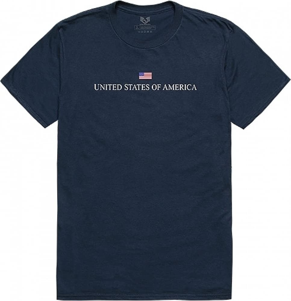 Relaxed Graphic Tee, USA, Navy, XL