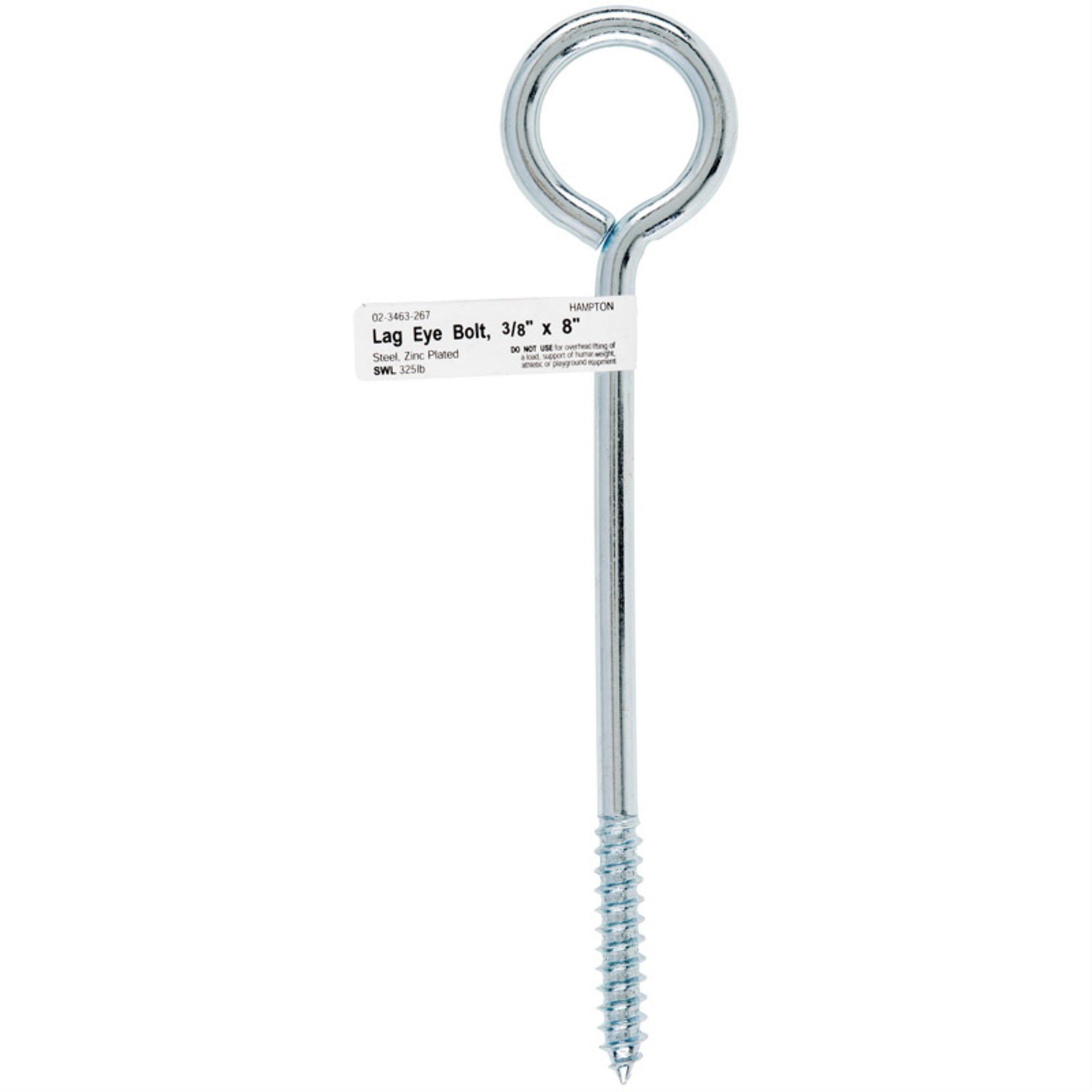 Bolt Eye Lag 3/8X8 (Pack Of 10)
