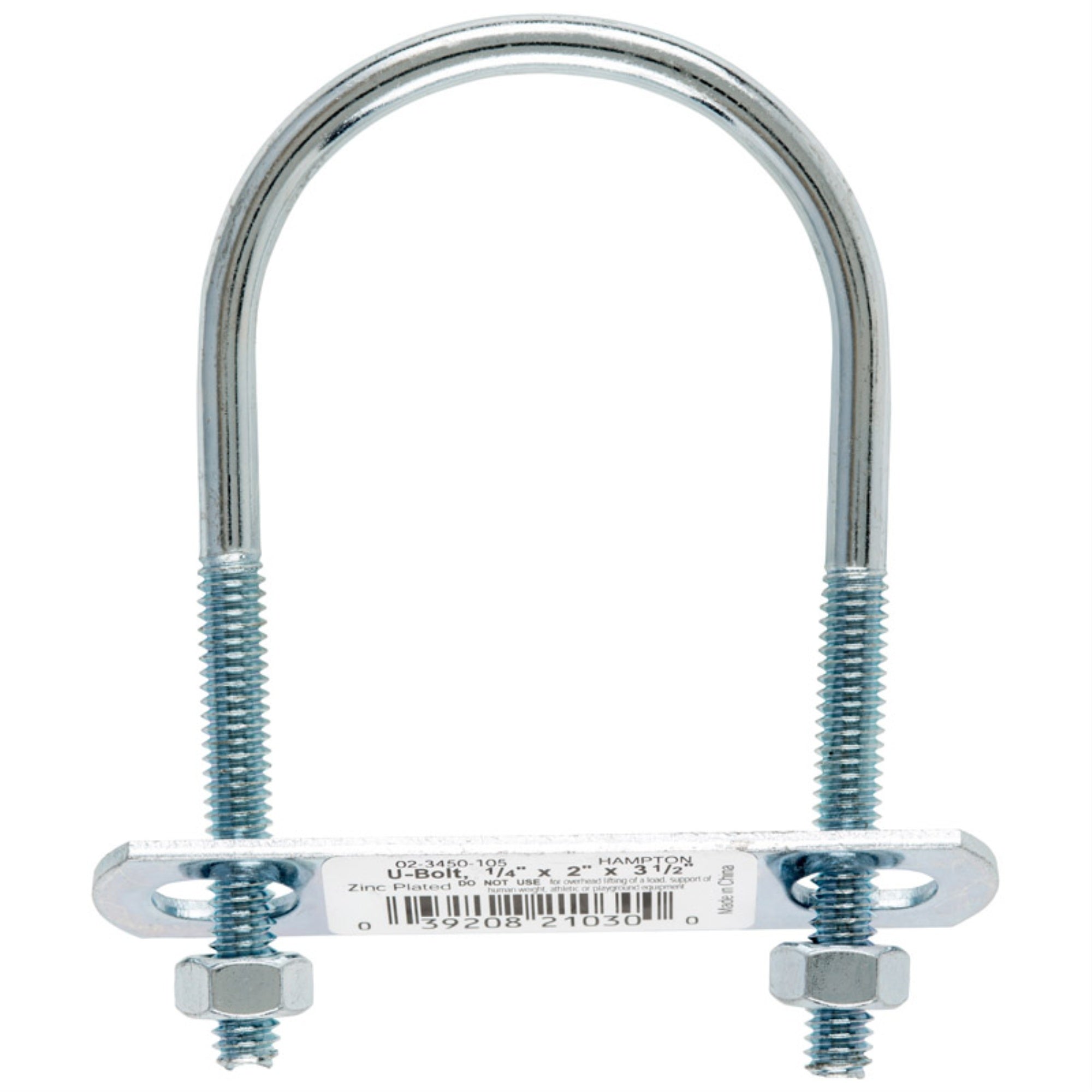 Bolt U 1/4X2X3-1/2 (Pack Of 10)