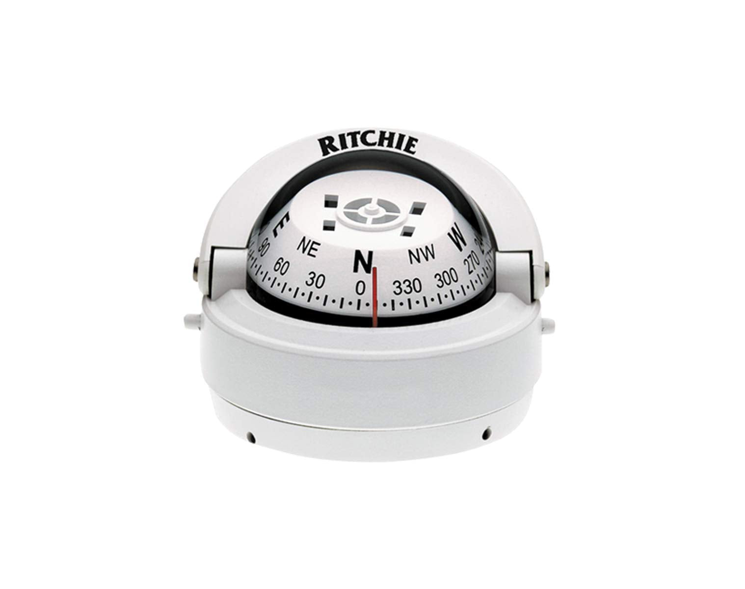 Ritchie Navigation Compass, Surface Mount, 2.75' Dial, Wht.