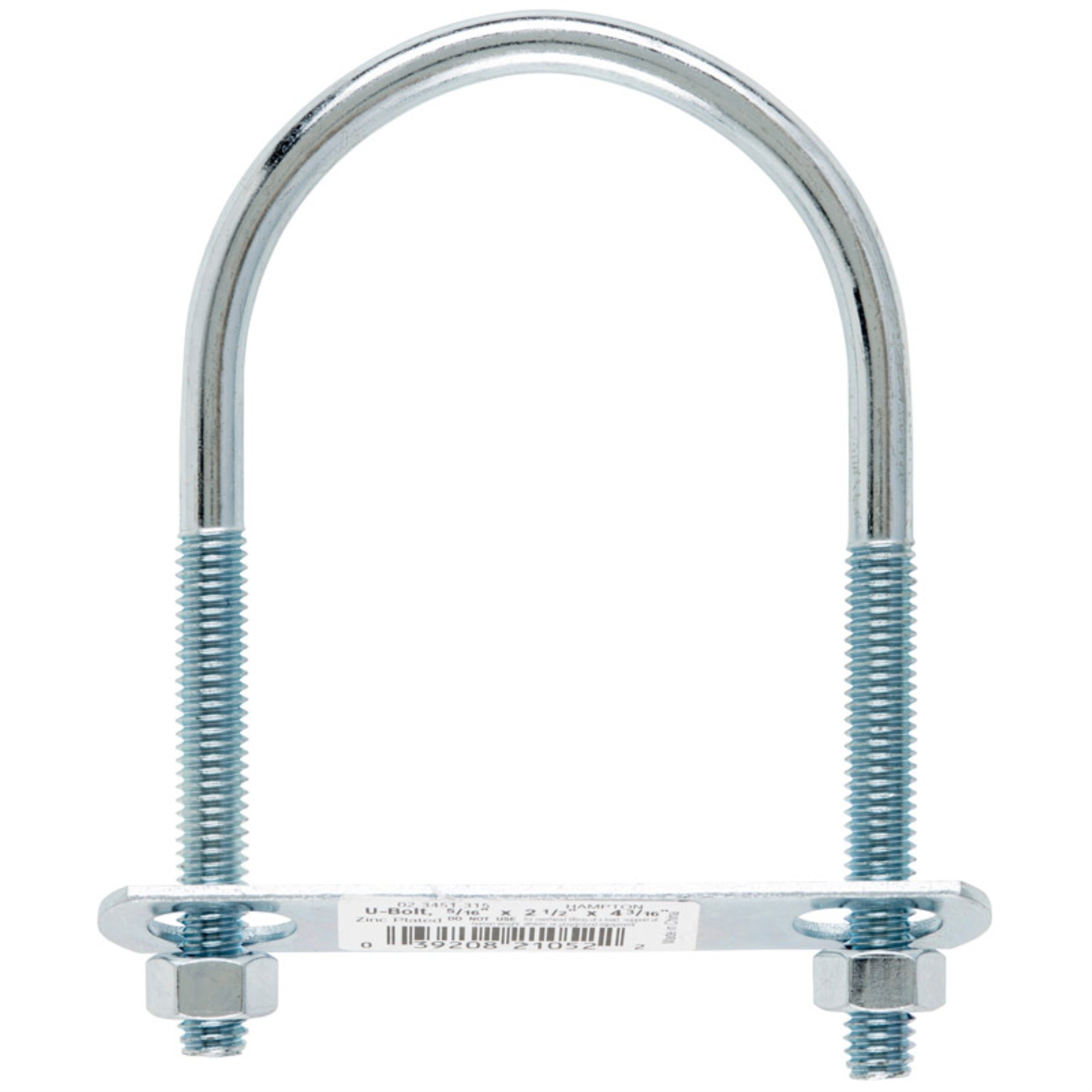 Bolt U 5/16X2.5X4 19 (Pack Of 10)