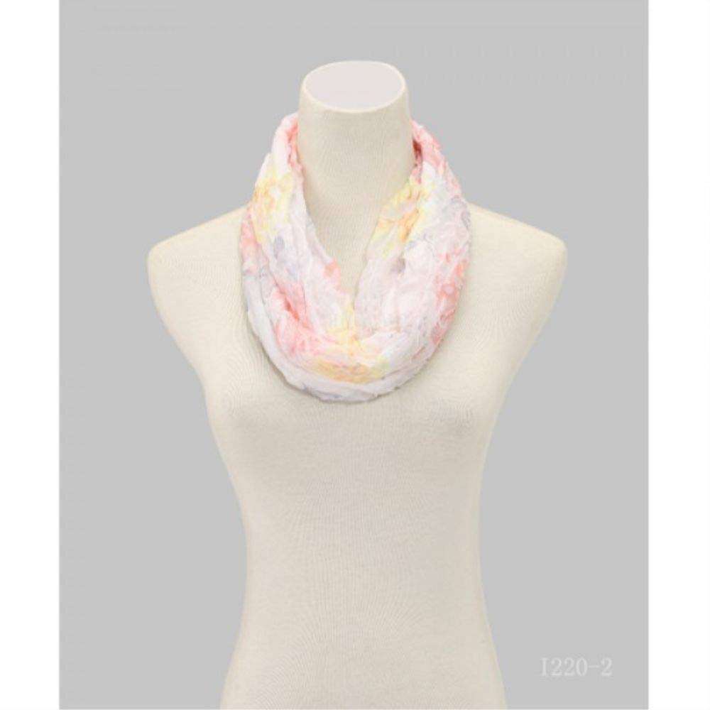 INFINITY SCARF - PINK & WHITE