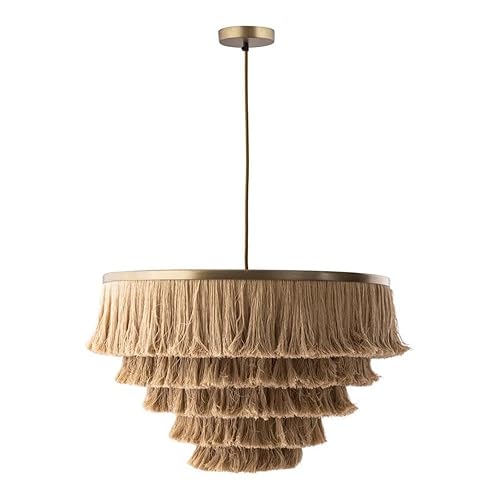 Sarai Natural Fringe Pendant