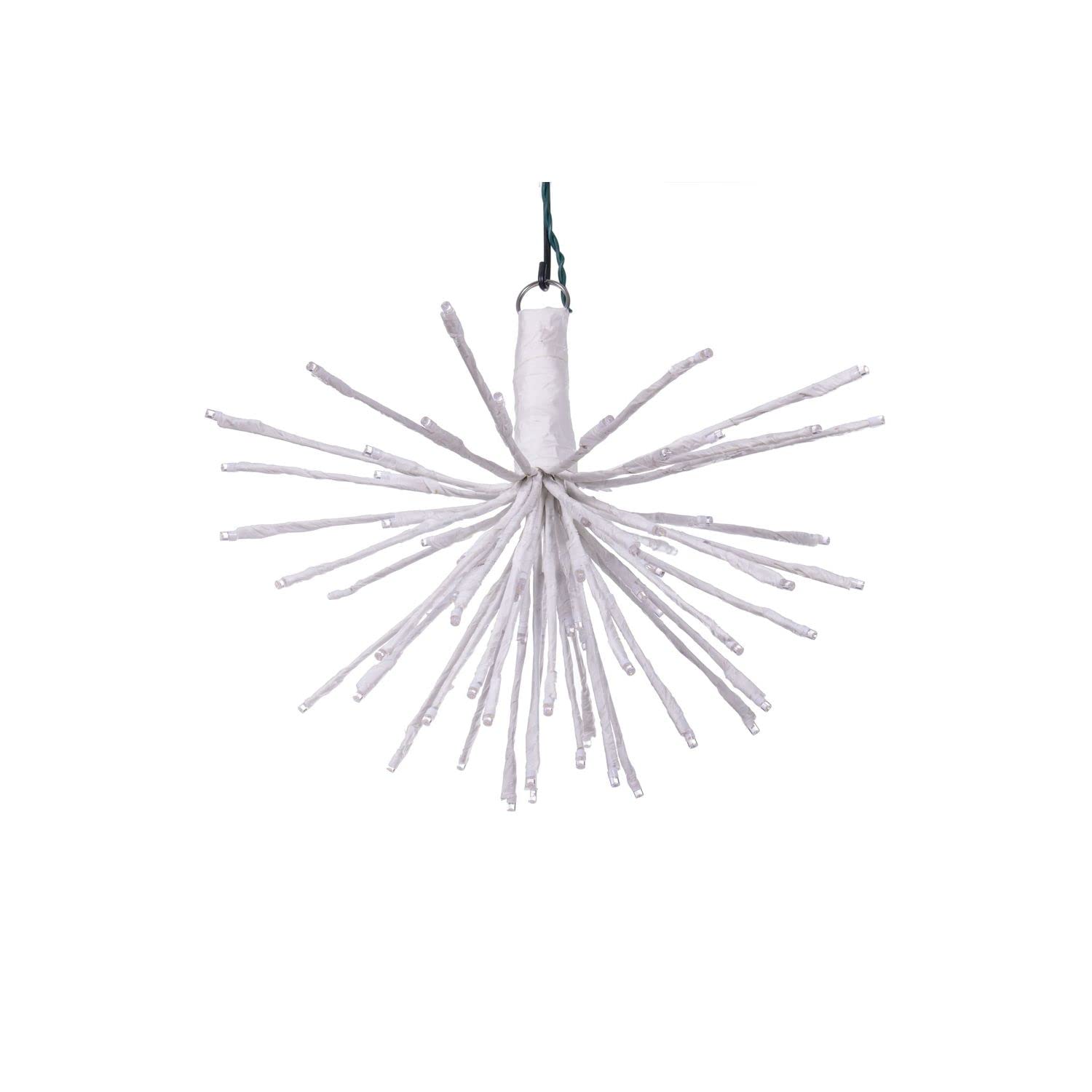 Casafoyer 8Lt White Starburst LED Lights - 16” Wide Angle, Indoor/Outdoor ( Pack of 2 )