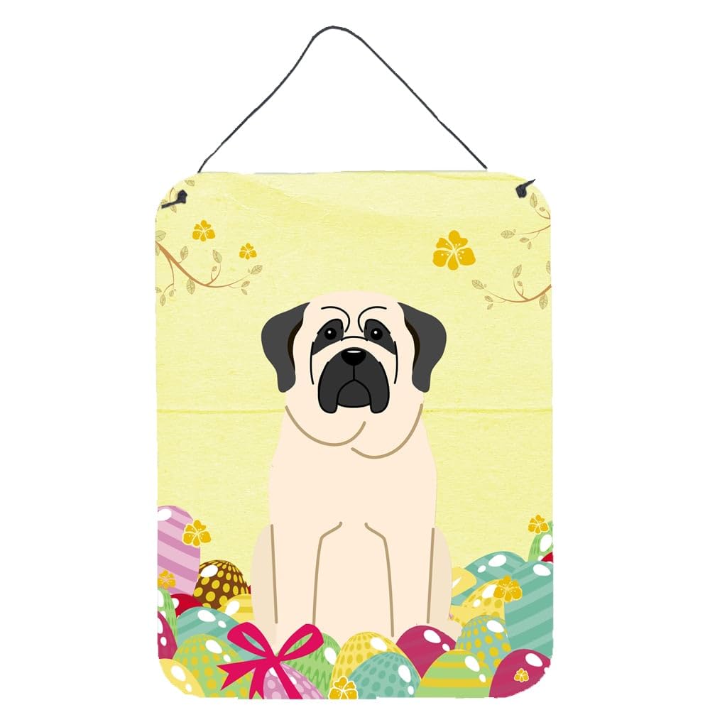 Easter Eggs Design with Dog Wall or Door Hanging Prints