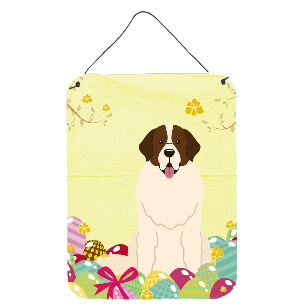Easter Eggs Design with Dog Wall or Door Hanging Prints