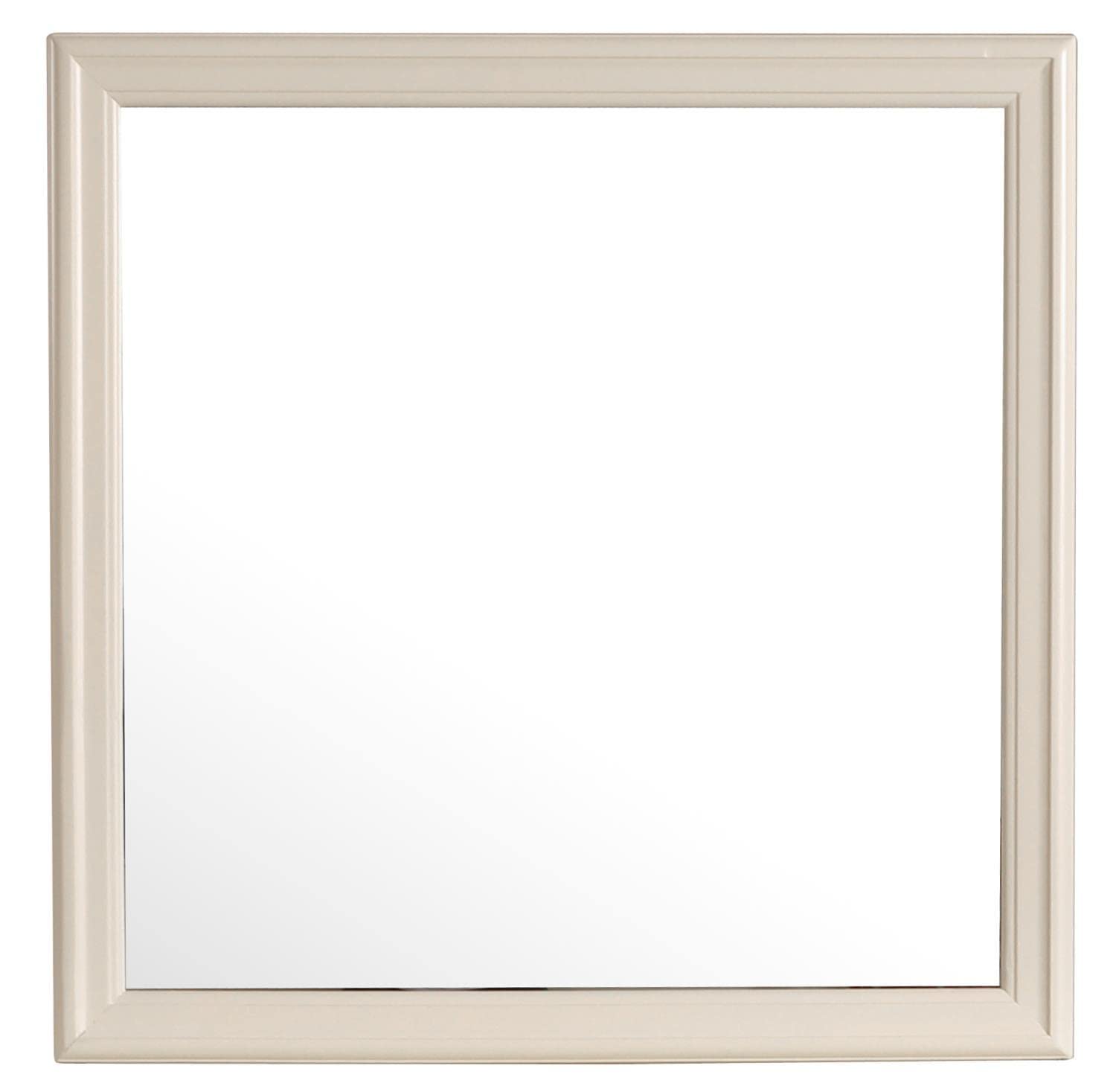 38 in. x 38 in. Classic Square Wood Framed Dresser Mirror