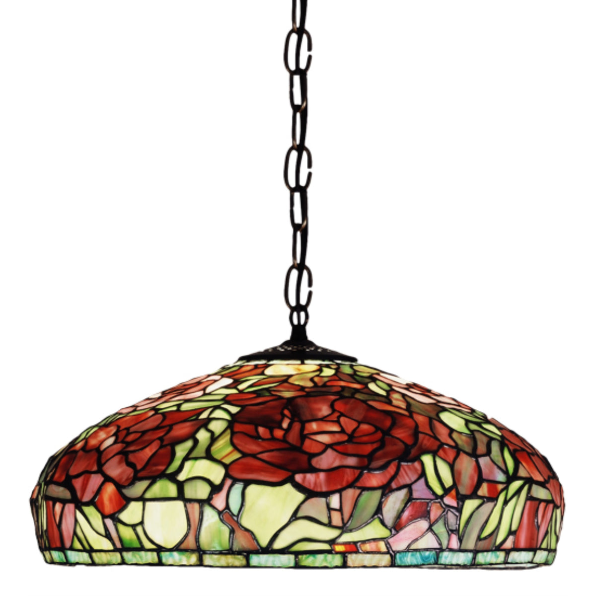17'W Tiffany Peony Pendant