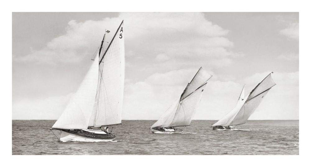Sloops racing, 1926-Paper Art-26x14”