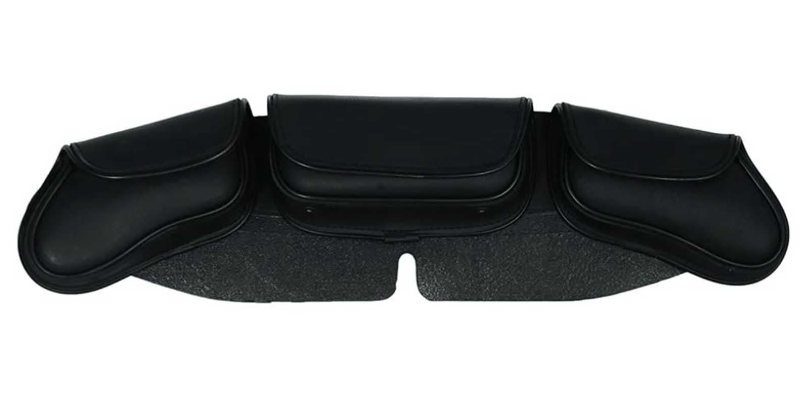 UNIK 3-Pouch/Pocket Motorcycle Windshield Bag  ,BLK ,OS