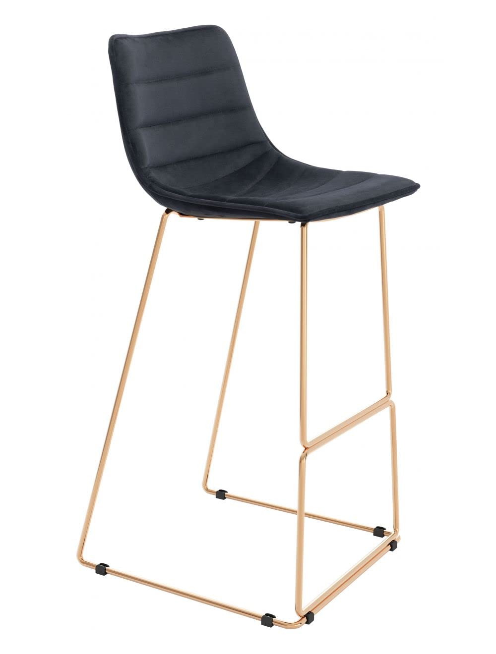 Zuo Modern Adele Bar Chair (Set Of 2) Black & Gold
