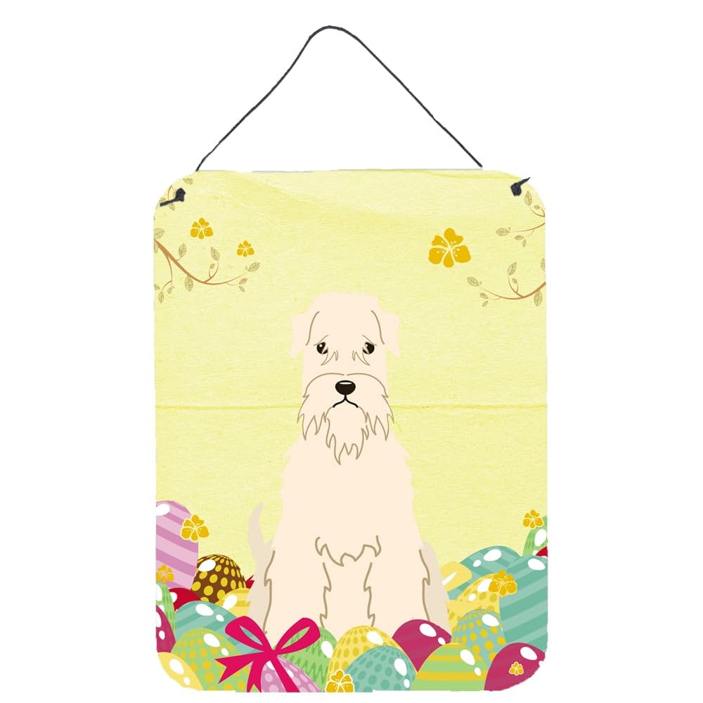 Easter Eggs Design with Dog Wall or Door Hanging Prints